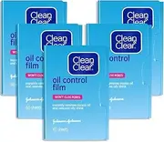 Oil Control Film, Same Series with Clean & Clear Oil Absorbing Sheets for Oily Skin Care, Blotting Paper to Remove Excess & Shine, 60 Sheets (Pack of 5)