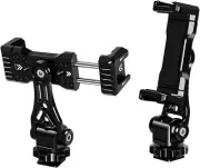 Phone Clamp Tripod Mount Adapter, Metal Phone Holder with Cold Shoe,Compatibl...