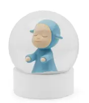 YOSHITOMO NARA 'Little Wanderer' 2025 Art Snow Globe Dome Multiple Blue *NIB*