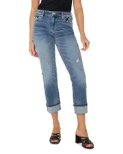 Liverpool Los Angeles Marley Girlfriend Cuffed Jeans in Rio Hondo