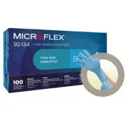 Ansell Perry 92134060 Microflex Nitrile Exam Gloves Extra Small Blue 100/Bx