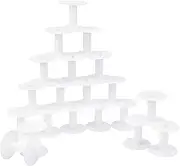PH PandaHall 20 Packs Small Empty Spools White Plastic Spools Weaving Bobbins Craft Spools for Embroidery Thread, cord, Yarn, Ribbon, Crafts and Sewing, 2.2x 2.3 inch
