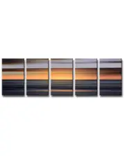 Ready2HangArt Blur Stripes XI 5pc Wrapped Canvas Wall Art by Tristan Scott
