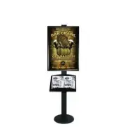 Free Standing A1 Snap Frame and Brochure Tray Restaurant Menu Display