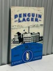 PENQUIN LAGER BEER METAL SIGN ADVERTISING EMU EXPORT BITTER