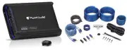 Planet Audio MB2000.1D 2000 Watt Class D 1-Ohm Mono Amplifier+Amp Wire Kit