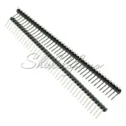 10Pcs 40Pin 2.54mm Single Row Right Angle Pin Header Strip Arduino kit