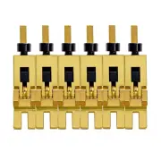 Authentic Floyd Rose 1000 Series Pro Bridge Saddle Set: Satin Gold
