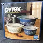 VIN Corning Pyrex Colonial Mist 3-Pc Casserole Set NIB 480-95 1-Qt 1.5-Qt 2.5 Qt