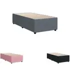 Bed Frame without Mattress Wooden Bedstead Single Bed 90x190 cm Velvet vidaXL