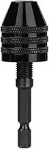 PZNGNKELPT Mini Keyless Drill Chuck 0.3-8mm Self-Tighten Electric Drill Bits Collet Fixture Tools 1/4 Hex Shank Quick Change Converter chuck(0.3-8.0mm Hex)