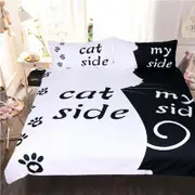3D Background Cat 122 Bedding Set Pillowcases Quilt Duvet Cover Set Queen King