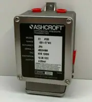 Ashcroft C1 #100 Differential Pressure Transmitter -20/+5"WC, C1N-5-C-XB...20IWL