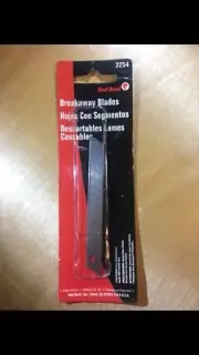 Breackaway Blades, Red Devil, 3 Blades W 13 Cutting Edges, Made In USA