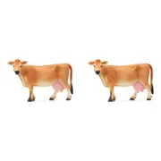 2x Schleich 5.5'' Jersey Cow Farm Animal Action Figure Kids/Child Play Toy 3-8y