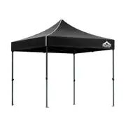 Instahut Gazebo Pop Up Marquee 3x3m Folding Tent Wedding Outdoor Camping Canopy Gazebos Shade Black