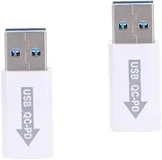 2pcs USB USB c Adapter Fast Charging Converter Versatile Mobile Phone Charger for Type c Devices
