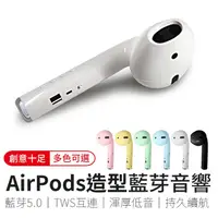 在飛比找PChome24h購物優惠-【UHG】巨型AirPods造型藍牙音響-白色(airpod