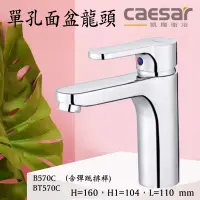 在飛比找蝦皮購物優惠-Caesar 凱撒 單孔面盆龍頭 B570C BT570C 