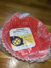 3Pack Air Fryer Silicone Liners7.5'' Air Fryer Basket Reusable Air Fryer Liners