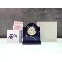 在飛比找蝦皮購物優惠-【時光裏】日本香蘭社琉璃蘭繪鈷藍置時計 時鐘 SEIKO機芯
