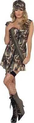 Smiffys Army Girl Costume