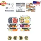 Stackable Borosilicate Glass Containers - Perfect for Meal Prepping & Leftovers