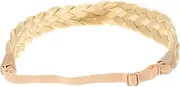 WOONEKY Style Synthetic Hair Braided Headband for Women Elastic Hairpiece for Weddings Parties and Everyday Wear Comfortable and Durable Hair Ornament