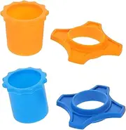 Yardwe Silicone Microphone Protective Covers Slip Rings for Karaoke Home Use Decorative Mic Sleeves with Unique Design for Ktv Recording