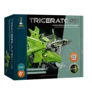 Johnco Triceratops Armoured Dinosaur Robot Childrens Building STEM Toy Kit 8y+