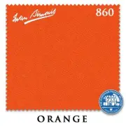 7' Simonis 860 Pool Table Cloth - Orange - AUTHORIZED DEALER