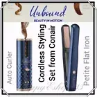 Conair Unbound Cordless Styling Set_Auto Curler & Petite Flat Iron_Style Anyti