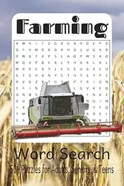 Farming Word Search Puzzle Book: Word Searches with Easy to Read Print About Farming, Crops, Live Stock and More | 6x9 inches, 110 pages | 50+ Puzzles ... Gifts for Vacations, Holidays, and Spare time