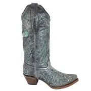 Corral Women's Back Cross And Crystals Fashion Snip Toe Boots A2810