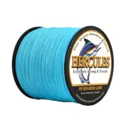 Hercules PE 500M 547 Yards 4 Strands 80lbs Braided Fishing Line Blue Extreme