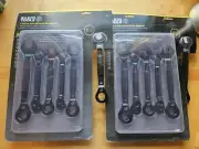 Klein Tools 90-Tooth Ratcheting Box Wrench Set Metric and SAE, Black Matte