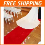 Luxurious Velvet Red Carpet Aisle Runner 4ft x 30ft for Weddings & Events