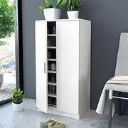 Shoe Cabinet, Shoe Storage Rack Shoe Organiser Shoe Cupboard Shoe Cabinet 7 Shelves White