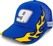 Checkered Flag Sports Chase Elliott 2025 Flame #9 Snapback Mesh Hat Blue, Blue, One Size