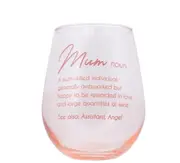 Mother's Day by Splosh - Stemless Wine Glass