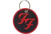 Foo Fighters Circle Logo Keyring (Black/Red) (One Size)