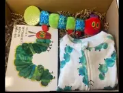 Eric Carle The Very Hungry Caterpillar, Baby Shower Gift New Mom & Baby Basket