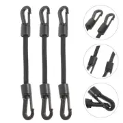 4 Pcs Elastic String Hook Outdoor Camping Buckle Strap Bungee Cord with Straps
