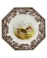 Spode Woodland Quail Octagonal Plate NoSize Brown