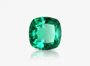 1.27 Carat Natural Loose Emerald, Green Square Cushion, AGL Certified Rare Gift
