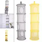 Foldable Space Saving Hanging Toy Storage Basket for Bathroom Wardrobe Household