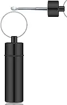 Travel Mini Jar Dispenser Keychain Airtight Storage Bottle Portable Storage Container - Black
