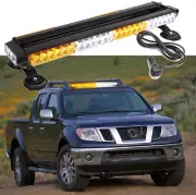 LED Rooftop Warning Emergency Strobe Light Bar White Amber For Nissan Frontier