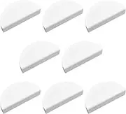 INCREWAY 8PCS Half Moon Drawer Pulls Aluminum Alloy Cabinet Pulls Semicircle Knobs Decorative Door Knobs (White)