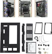 Open Chassis Rack for ATX, Supports M ATX ITX Motherboards, DIY Computer Motherboard Case Rack, Optimized for 256MM Graphics Cards and Efficient Cooling